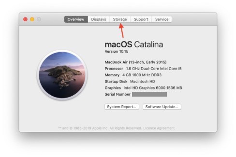check hard disk space in mac