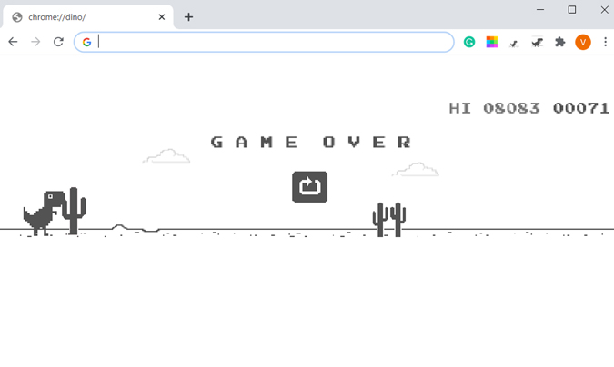 How to Play Google Chrome Dinosaur Game both Online and Offline