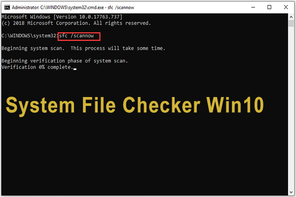 run system file checker 
